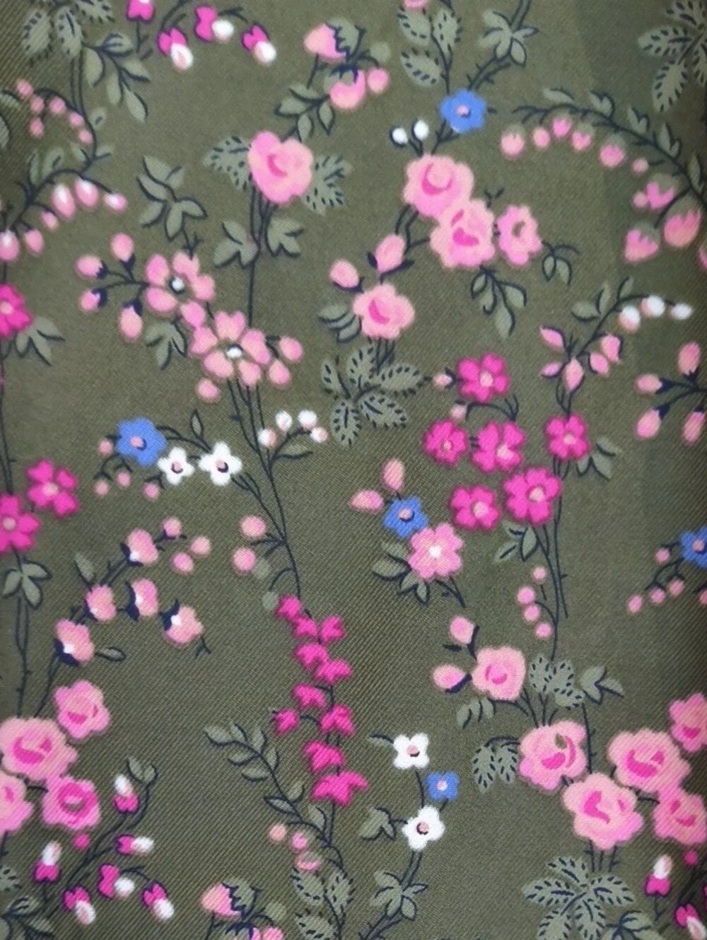 Janie and Jack Long Sleeve Floral Tiered Dress Green Size 8 NWOT